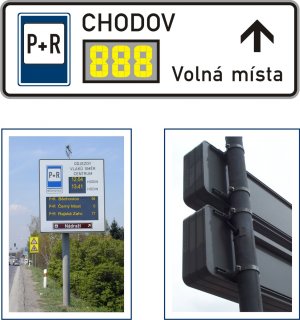 LCD dopravní značky