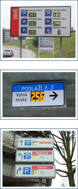 LCD dopravní značky