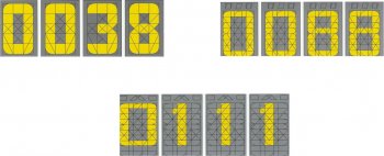 LCD dopravní značky