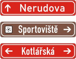 Venkovní orientační systémy - směrníky